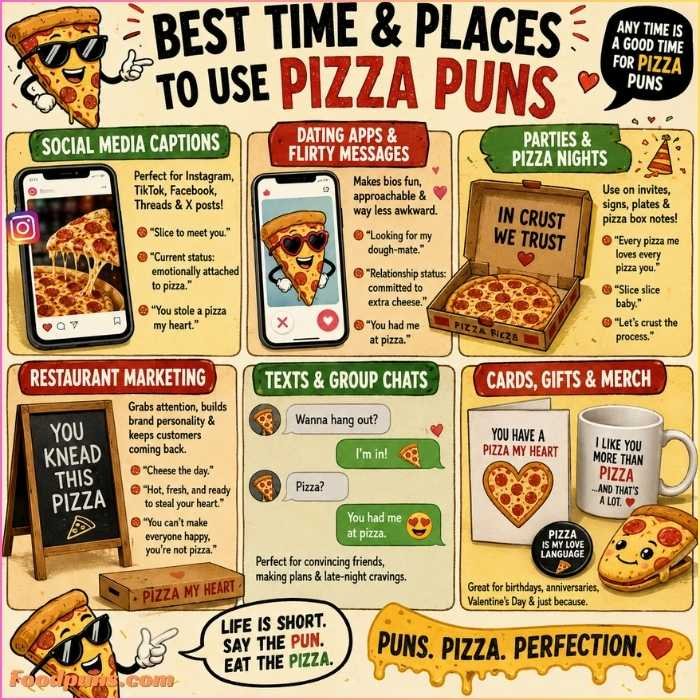 Best Time and Places to Use Pizza Puns